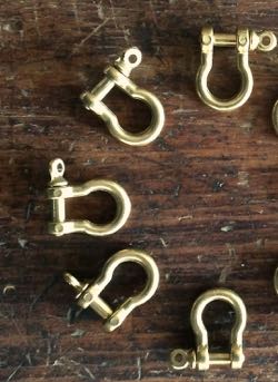 brass shackles